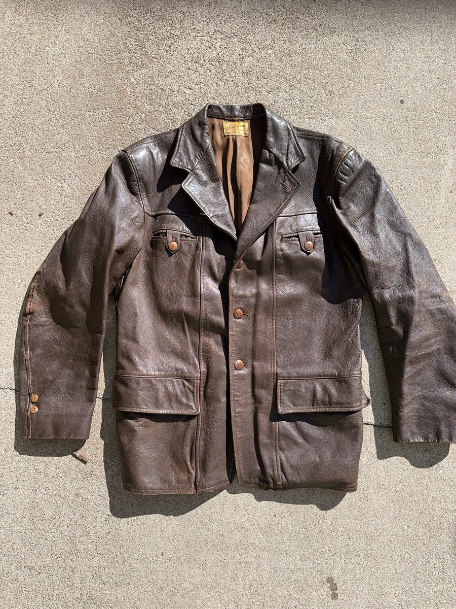Brown 1940s Vintage Outerwear Coats & Jackets for Men for Brown 1940s Vintage Outerwear Coats & Jackets for Men for