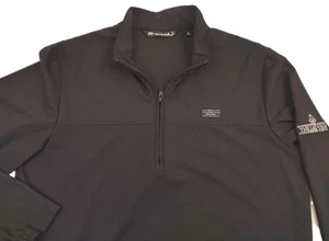Sudadera TRAVIS MATHEW GOLF Para Hombre M Negra 1/4 Cremallera Completa Poliéster Las Vegas CC - Imagen 1 de 15