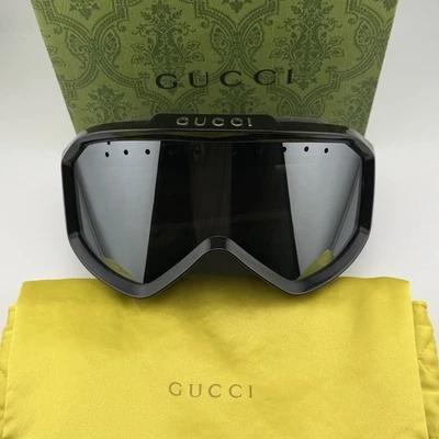 NEW! Gucci Snowboard Ski Goggles Mask Black Green Red - COMPLETE! - Image 1 of 2