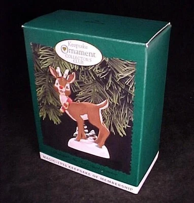 Christmas Tree Ornament Light Hallmark 1996 Rudolph the Red-Nosed Reindeer - Image 1 of 4