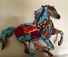 Stained Glass Horse Country Rustic Mosaic Wall Sculpture OOAK