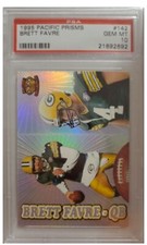 1995 Pacific Prisms Brett Favre card #142 graded PSA 10 card POP 6