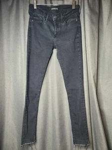 EXPRESS ANKLE LEGGING MID RISE BLACK JEANS PANTS SIZE 00 - Picture 1 of 7