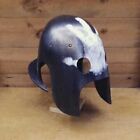 18G Steel Medieval Uruk-Hai Berserker Helmet Black Helmet LOTR Halloween Replica