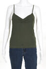 Topshop Womens Sleeveless V-Neck Knit Blouse Tank Top Green Size 12