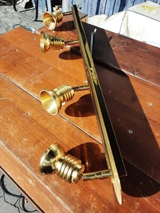 Eleganter BANKAPMP SPOT Deckenleucht.Orig. MESSING, 74x7x15cm, VINTAGE/RARITÄT  - Bild 1 von 12