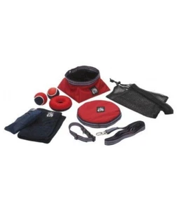 ABO Gear Mans Best Friend 10-pc Set Dog Toys Towel Leash Collar Folding Bowl NEW - Picture 1 of 7