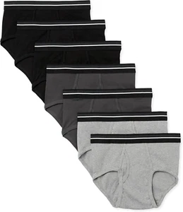 Men'S Cotton Tag-Free Briefs Underwear, Multipacks - Picture 1 of 12