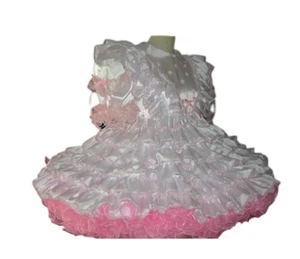 Sissy Girl Maid Lockable Satin Dress cosplay costume Tailor-made # - Picture 1 of 6