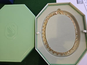 #11 SWAROVSKI Ortyx Yellow Crystal Necklace In Big Green Box (#KVA) - Picture 1 of 17