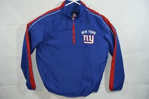 NFL New York Giants Men's Rain Jacket 1/3 Zip Large - Picture 1 of 7