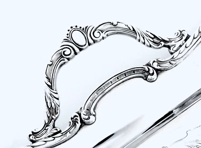 WEBSTER WILCOX ROCHELLE 法国 ROCOCO CHASED 中世纪水桶服务托盘 — 第 1/4 张图片