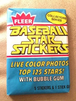 Paquete de tarjetas pegatinas Fleer Baseball Star 1981 Joe Rudi Angels mostrando atrás Foto 1 de 2