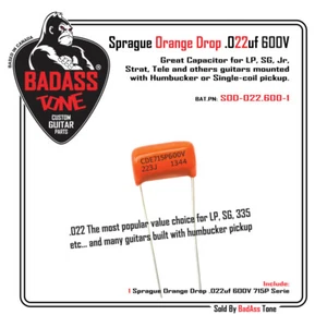 .022uf - 600V Sprague Orange Drop 715P Series - Guitar tone cap - Qty (1) - Picture 1 of 1