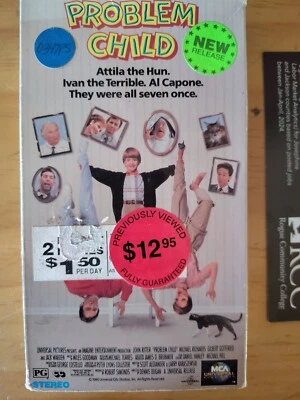 Problem Child 1990 VHS John Ritter Ex Rental  - Image 1 of 4