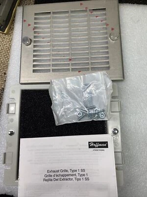 (up to 4)TEP4SS Hoffman Exhaust Grille Package 4" Stainless Steel NEW - Image 1 of 4