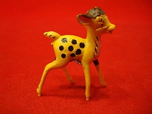 Vintage MARX handbemalt Disneykins BAMBI der Hirsch - 60er Jahre Hongkong - mit Aufkleber - Bild 1 von 7