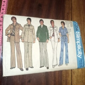 Simplicity Sewing Pattern 7314 Men's Size 35-36.5" Chest - Picture 1 of 3
