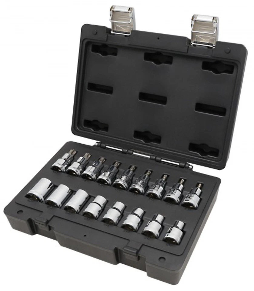 Beta Utensili 923E-FTX/C17 Chiavi bussola 17pz Torx maschio femmina Action - Immagine 1 di 1