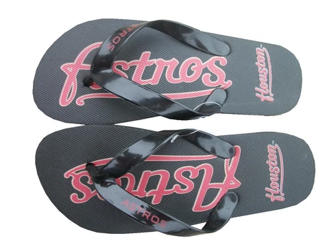 New NWT MLB Youth Boys Houston Astros Flip Flops Sandals Tongs Shoes Cover