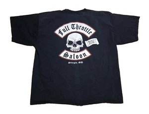 Full Throttle Saloon Sturgis SD, T Shirt, 2XL, Well Worn, Biker Motorcycle Bar - Picture 1 of 7