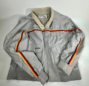 Vintage 80s 90s Toyota Motorsports Jacket by Toyotaline USA Windbreaker SZ S - Picture 1 of 16