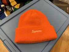 orange supreme beanie