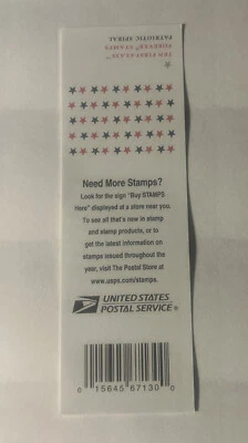 scott us booklet stamps 5131a Patriotic Spiral 10 stamp booklet (R11/23) - Image 1 of 2