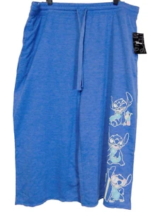 Pigiama donna Disney Lilo Stitch Lounge pigiama XL 16-18 blu tasche Capri - Foto 1 di 10