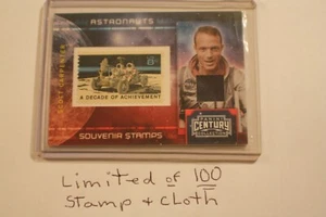 Scott Carpenter Astronaut 2010 Panini Century Relic Cloth Photo US Stamp 079/100 - Bild 1 von 4