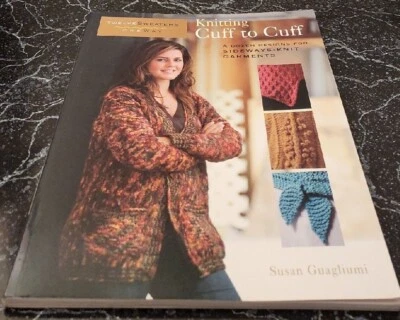 BX21 KNITTING CUFF TO CUFF BY SUSAN GUAGLIUMI, 2007 KNIT PATTERN BOOK  - Image 1 of 4
