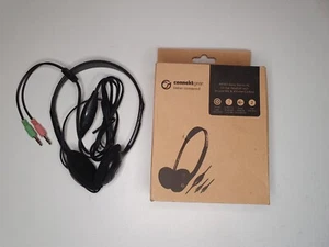 HP503 Stereo Basic Stereo Pc On-Ear Headset with In-Line Mic - Black - Photo 1/4