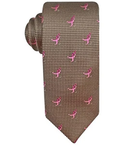 New Mens Susan G Komen Natte Logo Taupe Neck Tie Necktie - Picture 1 of 1