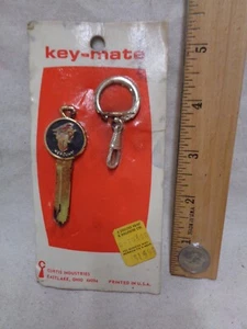 Vintage Blank Key w/ chain 1965 1969 MERCURY car   sealed old stock - Imagen 1 de 2