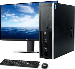 HP Elite SFF PC, Core i7, 8GB Ram, 128GB M.2 SSD + 1TB HDD, 22" FHD LED Monitor - Picture 1 of 8