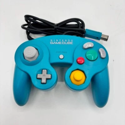 GC Controller Emerald Blue Gamecube Nintendo Game Cube Official JAPAN - Image 1 of 2