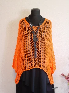 Italy Moda° Weiter Netz Strick Überwurf Baumwolle ~ DIV. Farben ~ one size