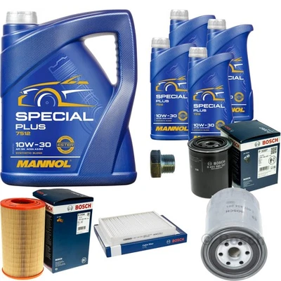 Bosch Inspection Set 9L mannol Special Plus 10W-30 pour Van de Nissan Terrano II - Photo 1/4