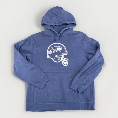 NFL Seahawks Sudadera con Capucha Hombres XL Azul Michael Personalización Fútbol Fan Sudadera Foto 1 de 4
