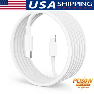 Fast Charger USB C Type-C Cord Charging Cable For iPhone 14 13 12 11 Pro Max XR - Image 1 of 4