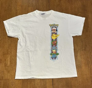 Camiseta Pokémon Vintage 1999 Mediana Pikachu Charmeleon Wartortle Ivysaur - Imagen 1 de 9