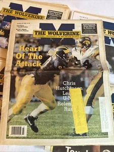 Vintage The Wolverine Zeitung U Of M Chris Hutchinson TrezelleJenkins Oktober 1992 - Bild 1 von 15