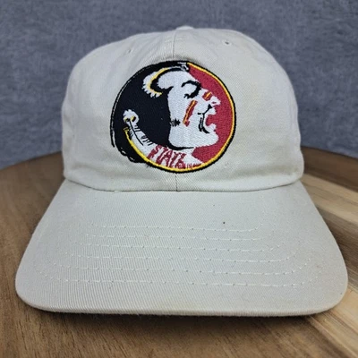 DE COLECCIÓN Florida State Seminoles Gorra Ajustada Grande Beige Logo Aguja Americana Foto 1 de 4