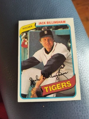 JACK BILLINGHAM 1980 TOPPS #603 FREE SHIPPING  - Image 1 of 2