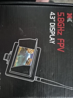 XK 5.8ghz Fpv analogue 4.3" Display - Image 1 of 3