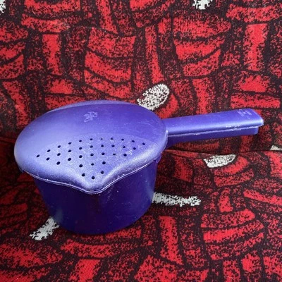 Микроварка микроварка The Pamped Chef горшок с вентилируемой крышкой, синяя 1 кварта, 2783 - Изображение 1 из 4