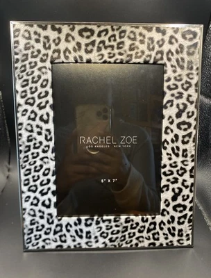 Marco de fotos cuadrado con estampado de leopardo de Rachel Zoe 5x7 Foto 1 de 4
