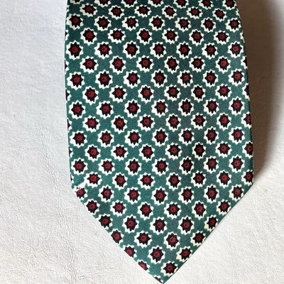 De Colección Polo Ralph Lauren Para Hombres Corbata de Seda Verde Rojo Diseño Hecho en EE. UU. Foto 1 de 4