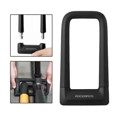 Sturdy Bike U Lock Compact Motorcycle Cycling Locks with Mounting Bracket - Image 1 of 4