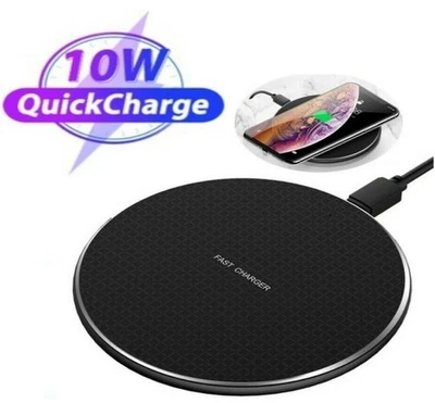Wireless Fast Charger Charging Pad Dock for iPhone for Samsung Android Phone - Imagem 1 de 4
